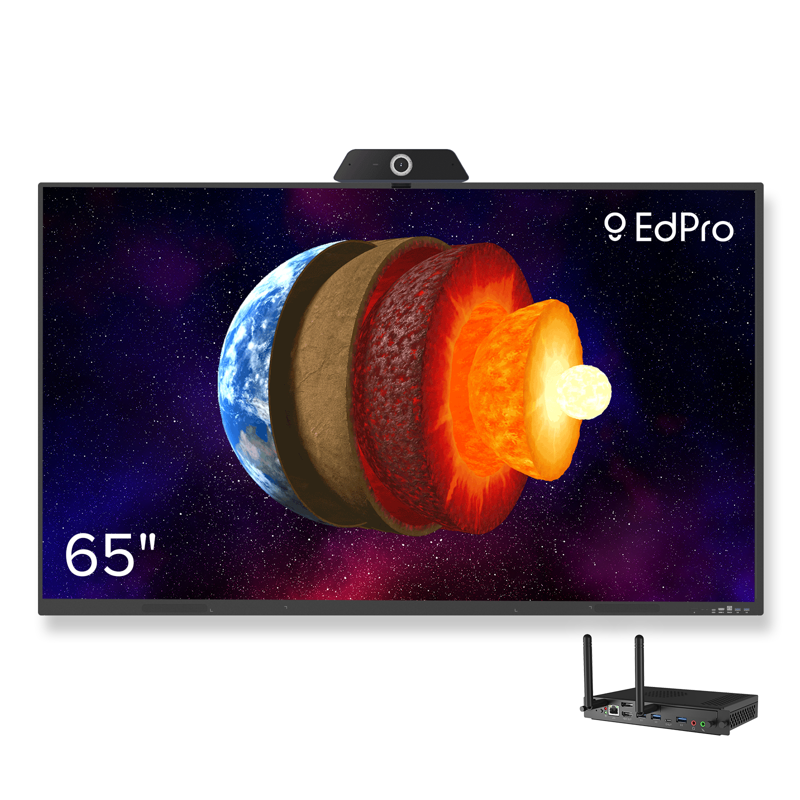 Інтерактивна панель EdPro Touch S 65" (ETP65S), OPS ПК (Intel i5 12Gen/16/512/W11Pro), настінне кріплення, веб камера 4к